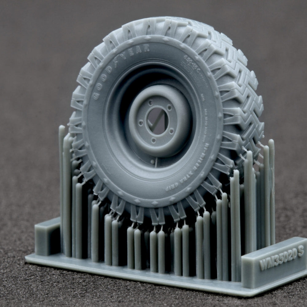 ScaleX L Rover 88 6.5 Small Sagged Wheel Set for AK 1:35 Model Kits