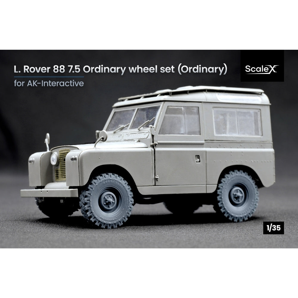 ScaleX L Rover 88 7.5 Big Ordinary Wheel Set for AK 1:35 Model Kits