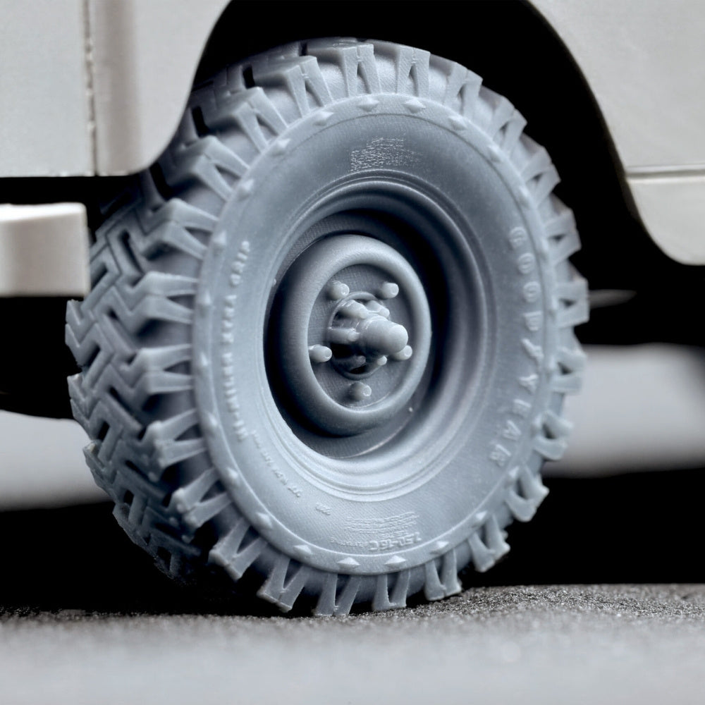 ScaleX L Rover 88 7.5 Big Sagged Wheel Set for AK 1:35 Model Kits