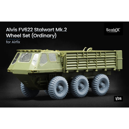 ScaleX Alvis FV622 Stalwart Mk.2 Ordinary Wheel Set for Airfix 1:35 Model Kits