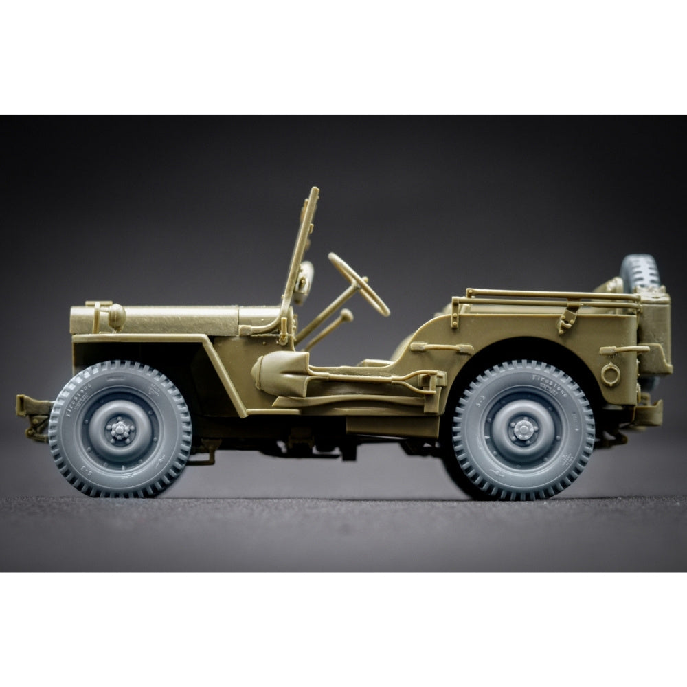 ScaleX US Willys MB Jeep Ordinary Wheel Set for 1:35 Model Kits