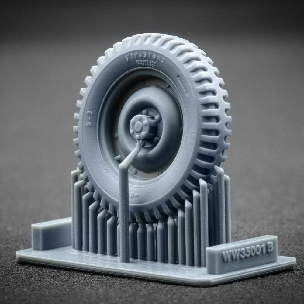 ScaleX US Willys MB Jeep Ordinary Wheel Set for 1:35 Model Kits