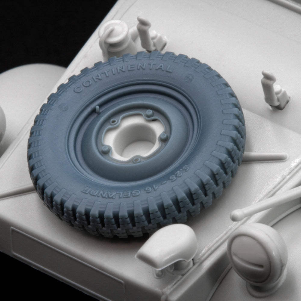 ScaleX Kubelwagen Type 82 Sagged Wheel Set for Meng Tamiya 1:35 Model Kits