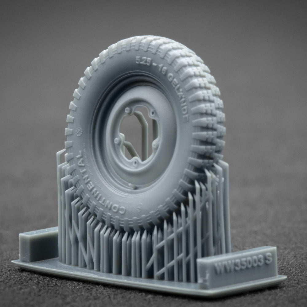 ScaleX Kubelwagen Type 82 Sagged Wheel Set for Meng Tamiya 1:35 Model Kits