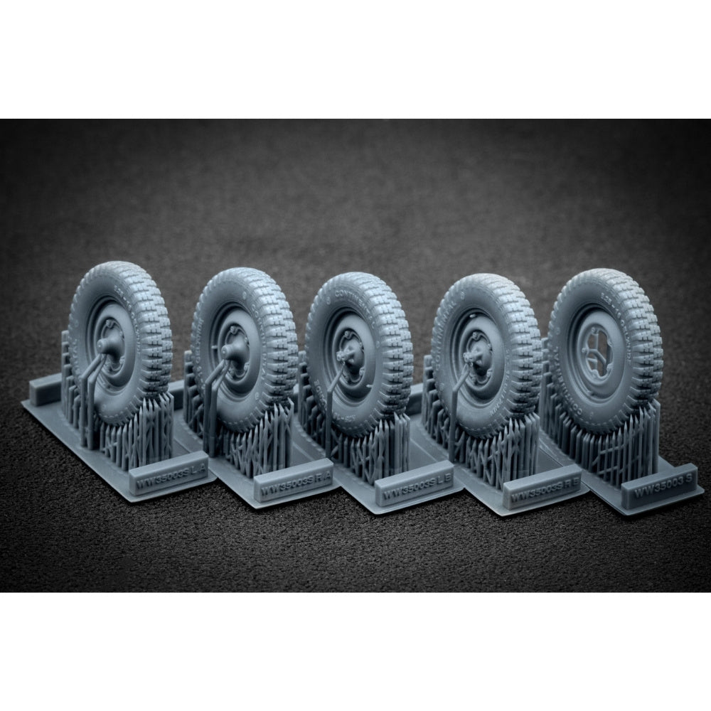 ScaleX Kubelwagen Type 82 Sagged Wheel Set for Meng Tamiya 1:35 Model Kits