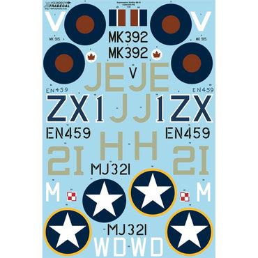 Xtradecal 24005 1:24 Supermarine Spitfire Mk.IX Collection Pt2 Model Kit Decals