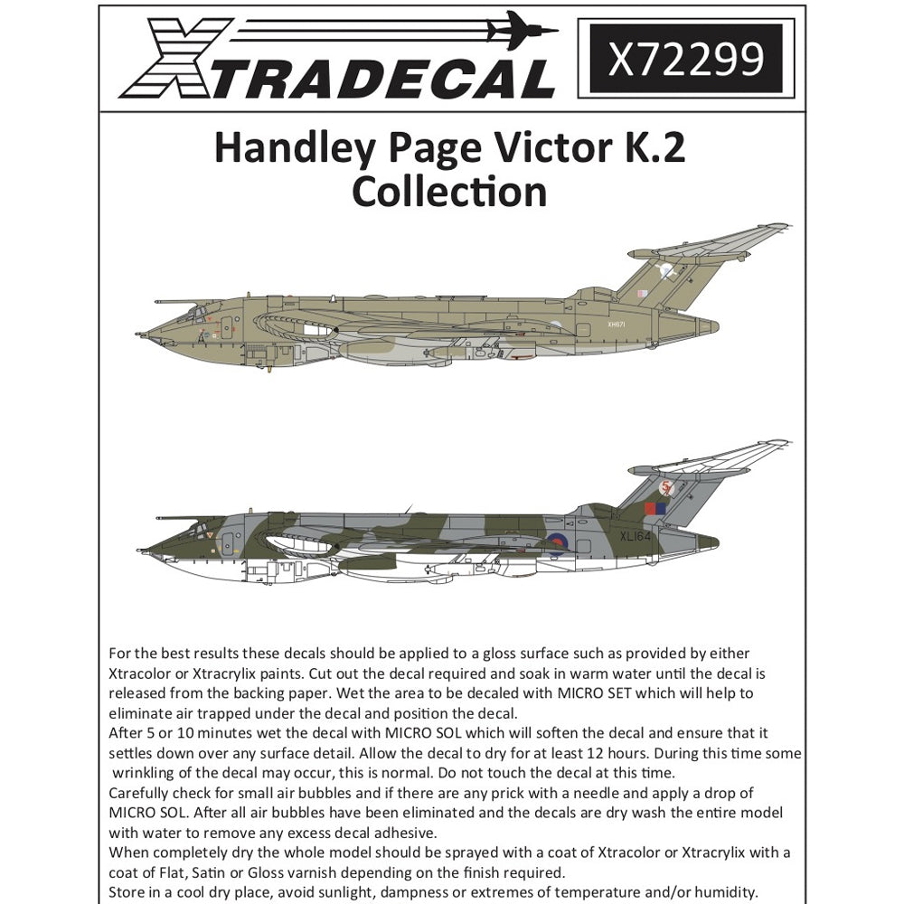 Xtradecal 72299 Handley Page Victor K.2 Collection 1:72 Decal Set