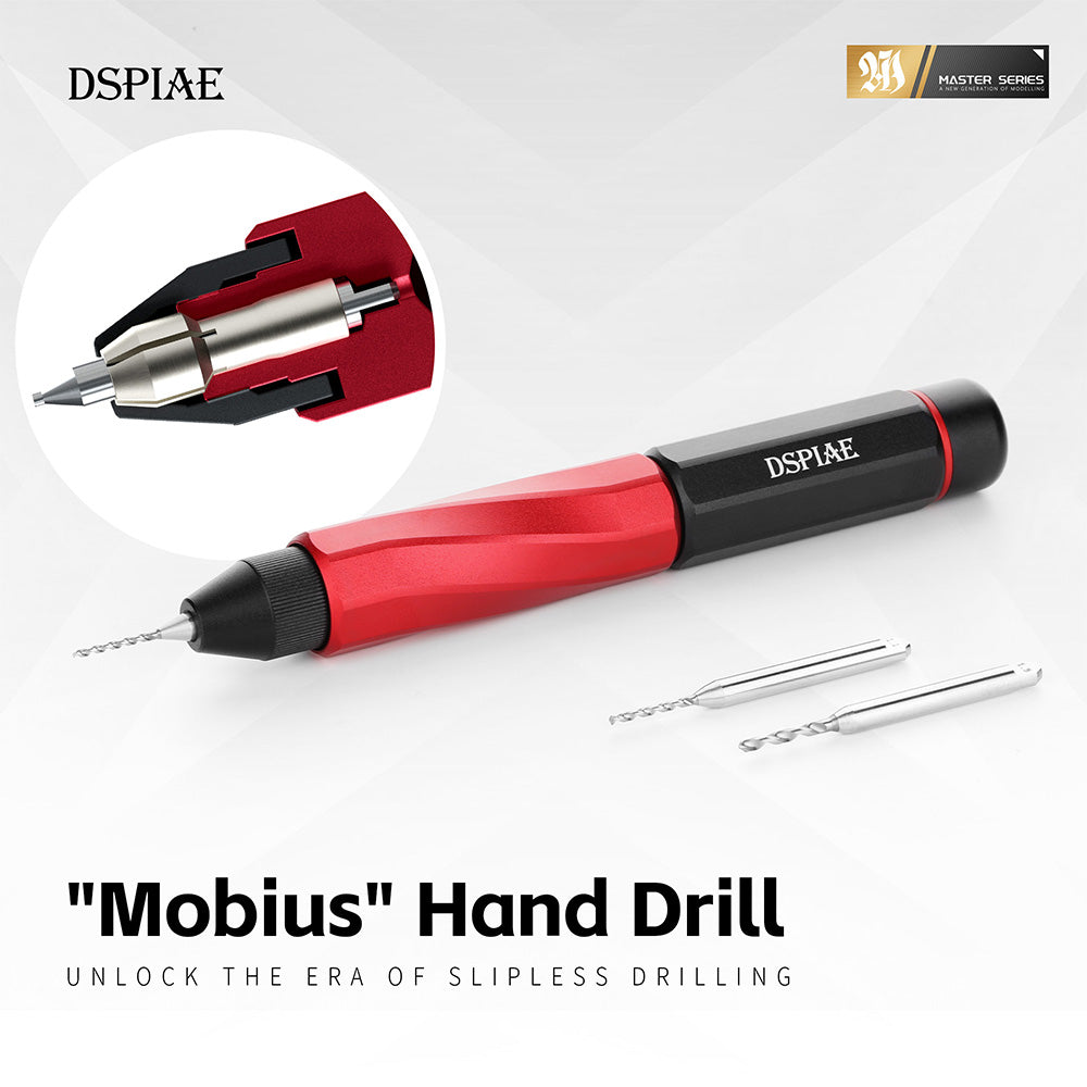 DSPIAE Spin-Lock Drill Bit Set 01 for Mobius Hand Drill 1-1.5mm XDB-S01