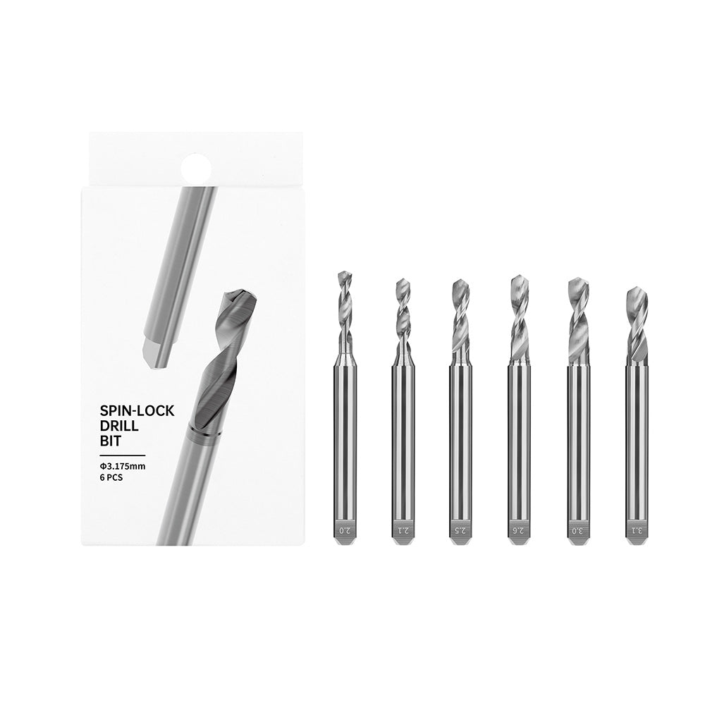 DSPIAE Spin-Lock Drill Bit Set 03 for Mobius Hand Drill 2-3.1mm XDB-S03