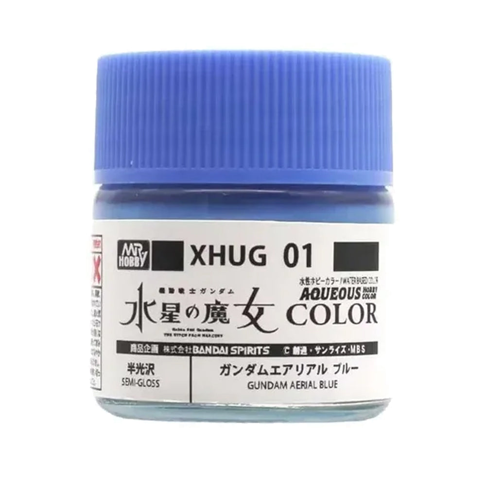 Mr Hobby Aqueous Gundam Colour XHUG-01 Aerial Blue 10ml Acrylic Paint