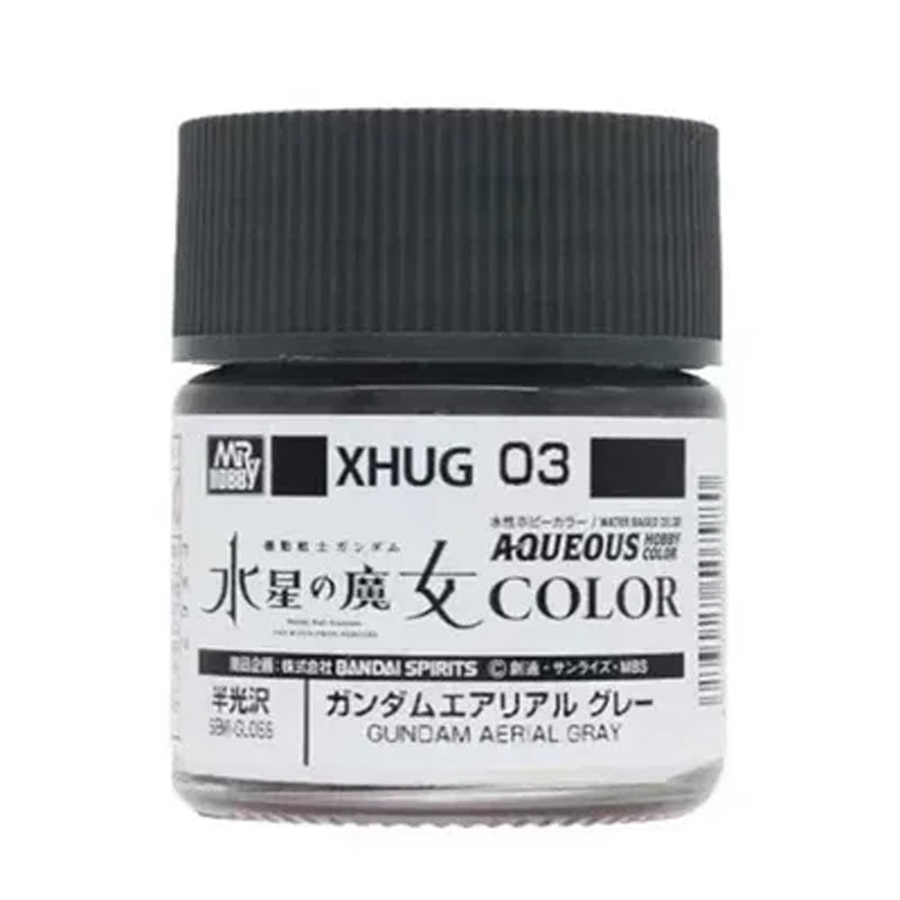 Mr Hobby Aqueous Gundam Colour XHUG-03 Aerial Grey 10ml Acrylic Paint