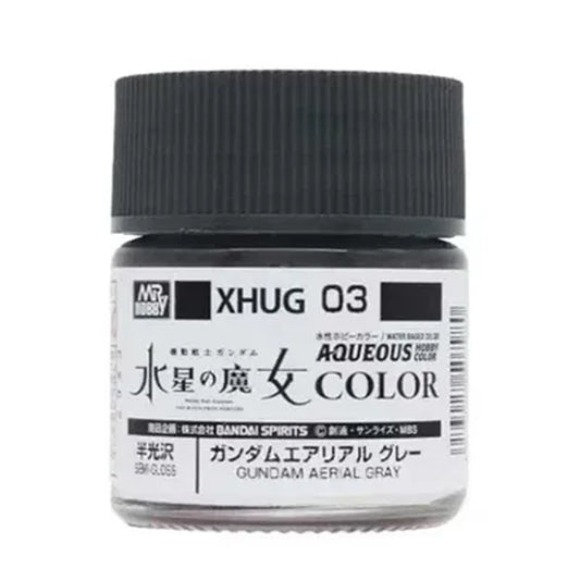 Mr Hobby Aqueous Gundam Colour XHUG-03 Aerial Grey 10ml Acrylic Paint