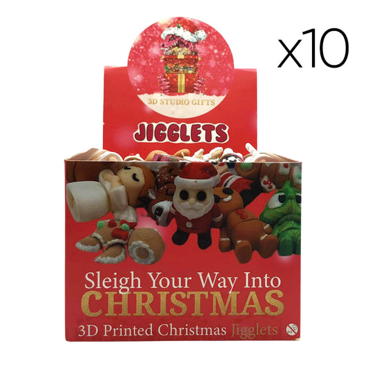 Christmas Jigglets x10 - Cute 3D Printed Articulated Collectible Creatures!