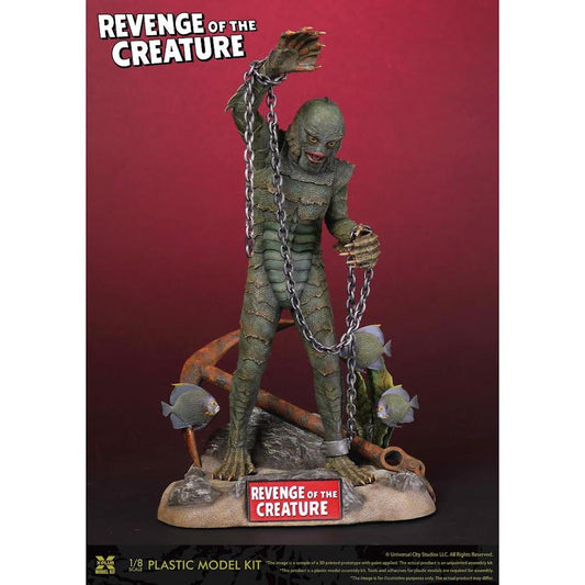 X-Plus Revenge of the Creature w/Diorama Base 1:8 Model Kit 411-200077C