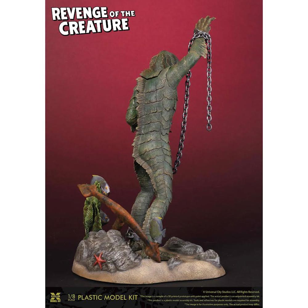 X-Plus Revenge of the Creature w/Diorama Base 1:8 Model Kit 411-200077C