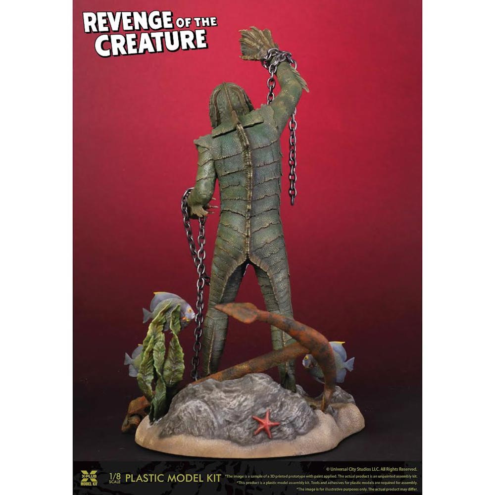 X-Plus Revenge of the Creature w/Diorama Base 1:8 Model Kit 411-200077C