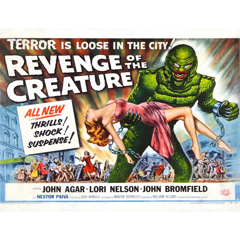 X-Plus Revenge of the Creature w/Diorama Base 1:8 Model Kit 411-200077C