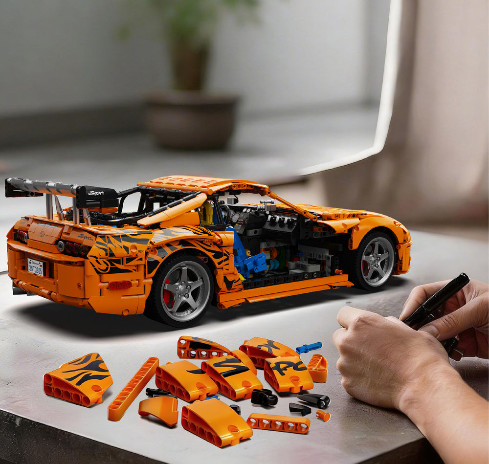 Bole Brick Toyota Supra A80 2JZ 1:8 Brick Model 4508pcs - Ultimate 2JZ Collector's Edition