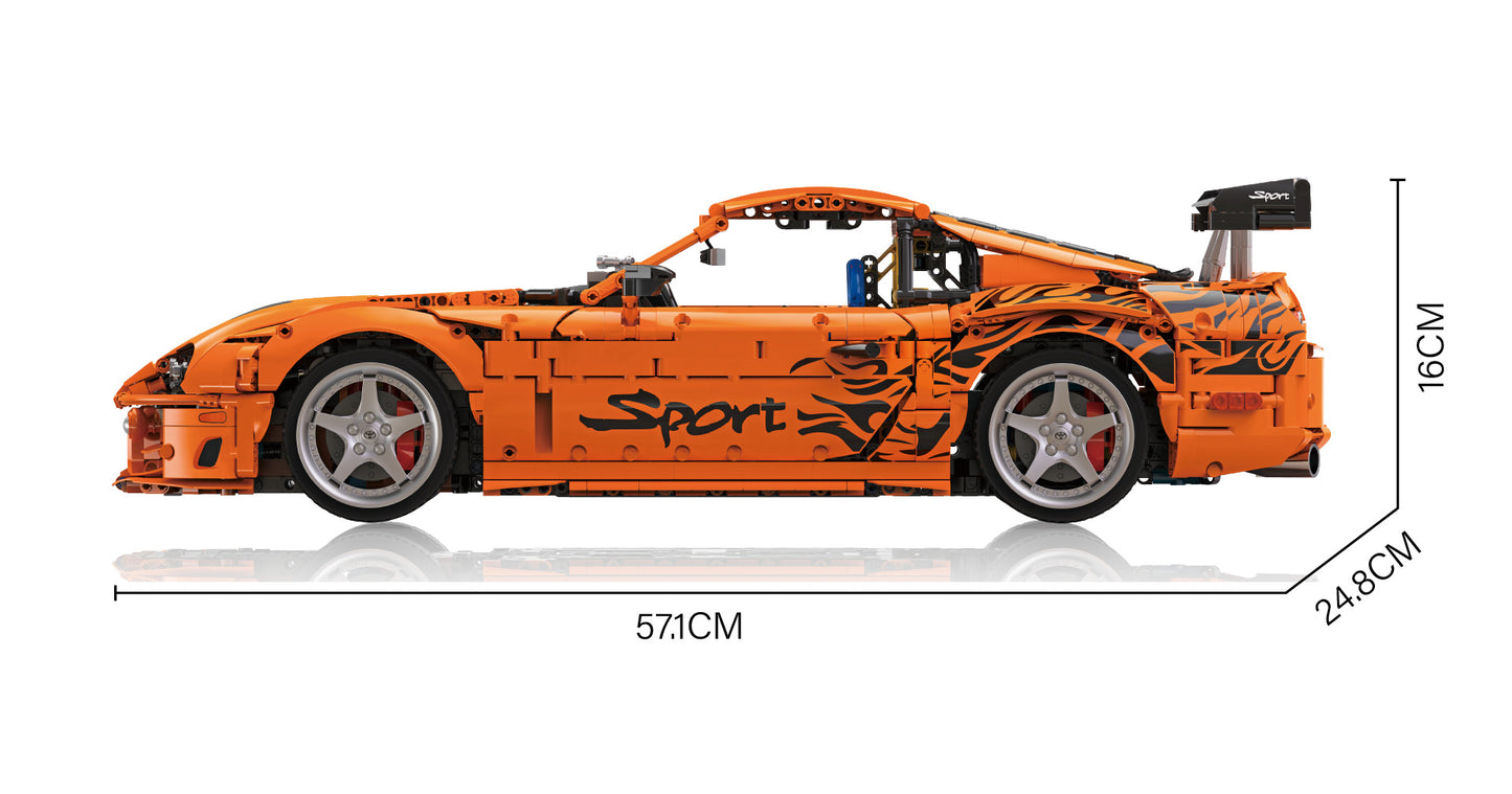 Bole Brick Toyota Supra A80 2JZ 1:8 Brick Model 4508pcs - Ultimate 2JZ Collector's Edition