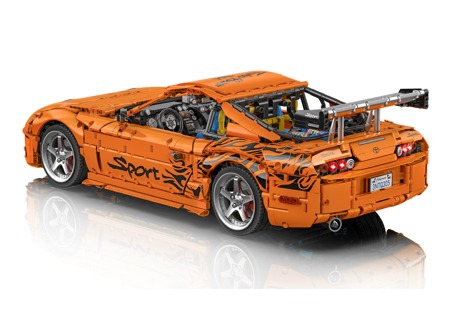 Bole Brick Toyota Supra A80 2JZ 1:8 Brick Model 4508pcs - Ultimate 2JZ Collector's Edition