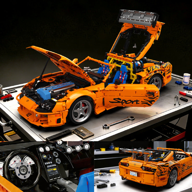 Bole Brick Toyota Supra A80 2JZ 1:8 Brick Model 4508pcs - Ultimate 2JZ Collector's Edition