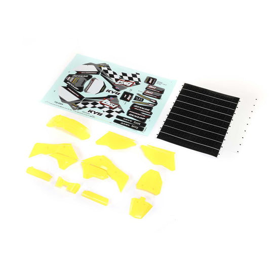 Losi Promoto-MX Yellow Plastics w/Wraps & Decals LOS26003
