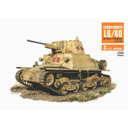 E.T Model Z3501 Carro Armato L6/40 Italian Light Tank Z3501 1:35 Model Kit