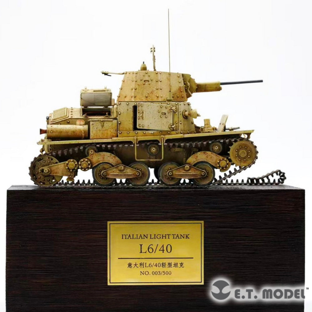 E.T Model Z3501 Carro Armato L6/40 Italian Light Tank Z3501 1:35 Model Kit