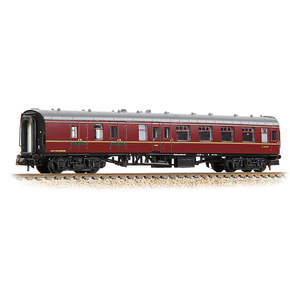 Graham Farish 374-187E BR Mk1 BSK Brake Second Corridor BR Maroon N Gauge