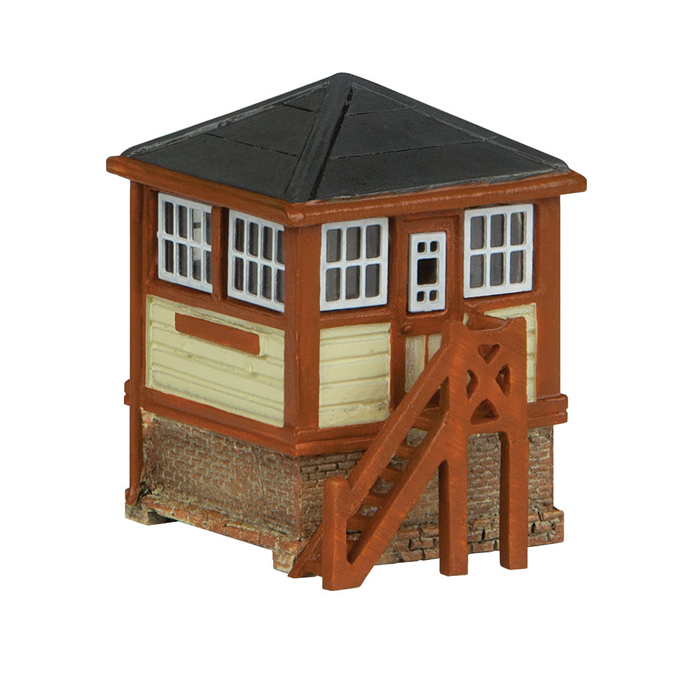 Scenecraft 42-182C Ground Frame Hut Chocolate and Cream N Gauge