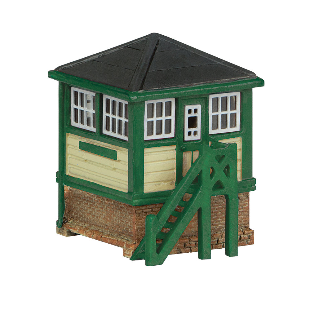 Scenecraft 42-182G Ground Frame Hut Green and Cream N Gauge
