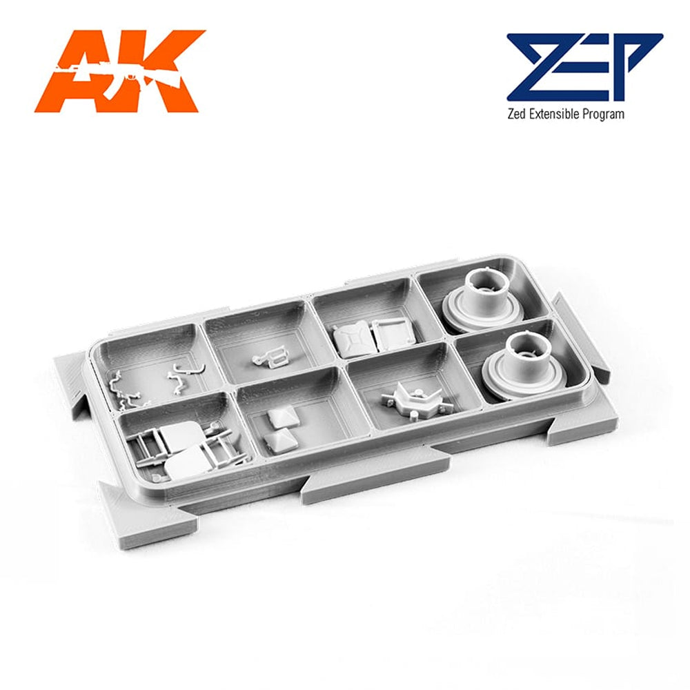 ZEP Base with Compartments - Modular Workbench Organization System MS202