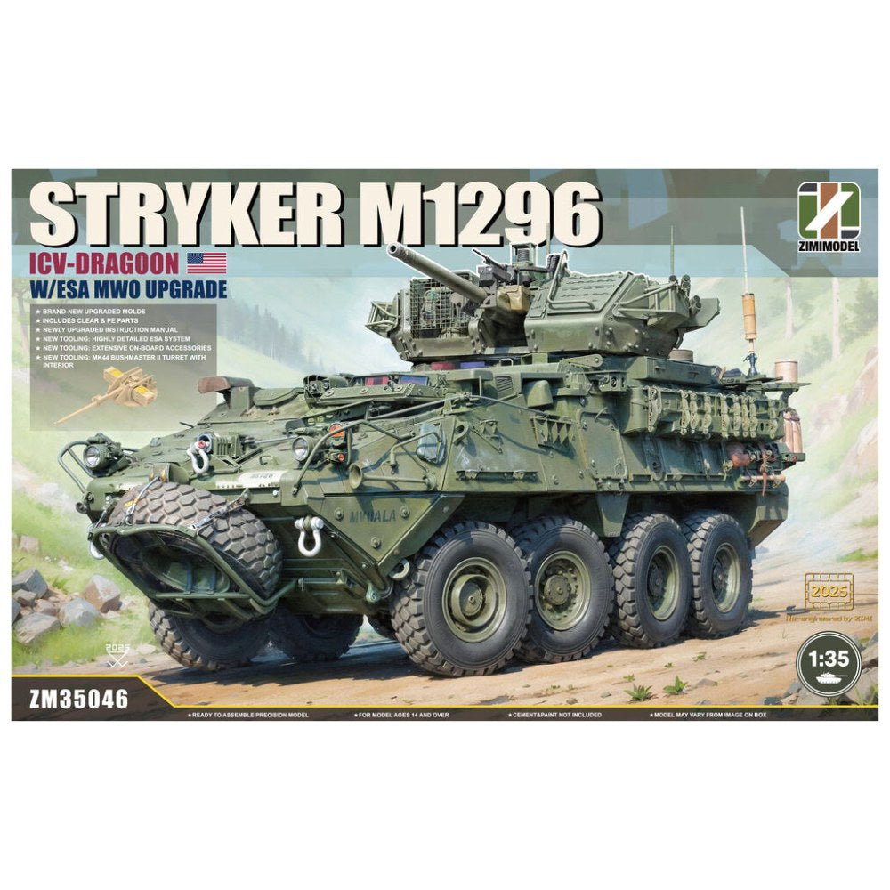 Zimi Model 35046 Stryker M1296 ICV-Dragoon W/ ESA MWO Upgrade 1:35 Model Kit