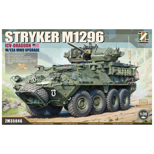 Zimi Model 35046 Stryker M1296 ICV-Dragoon W/ ESA MWO Upgrade 1:35 Model Kit