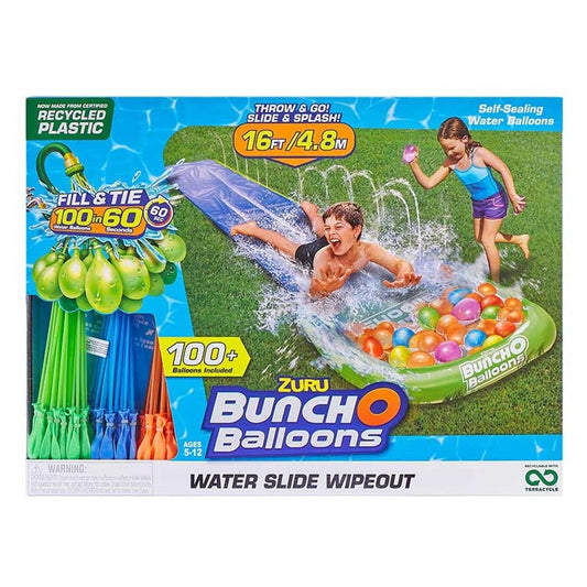 ZURU Bunch O Balloons 4.8m Water Slide Wipeout w/100 Balloons