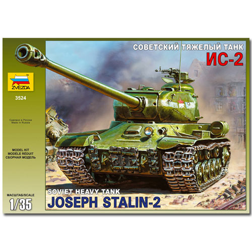 ZVEZDA 3524 Soviet Heavy Tank IS-2 Military Model Kit 1:35