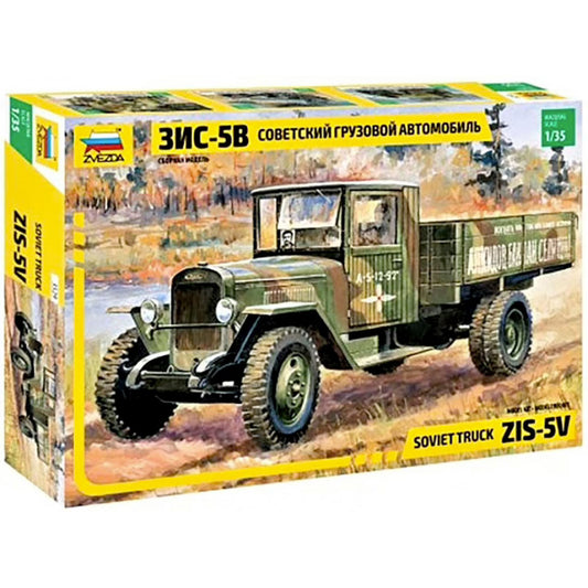 Zvezda ZIS 5V Soviet Truck WWII 1:35 Plastic Model Kit 3529