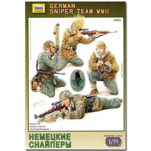 ZVEZDA 3595 German Sniper Team Model Kit Figures 1:35