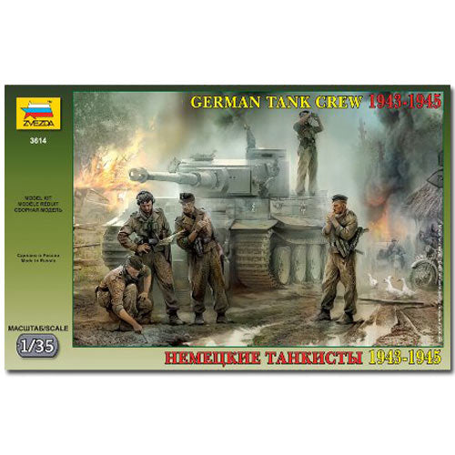 ZVEZDA 3614 German Tank Crew WWII 43-45 Model Kit 1:35