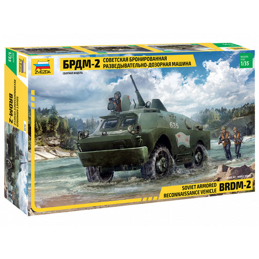 Zvezda 3638  BRDM 2 Russian Armoured Car 1:35 Plastic Model Kit