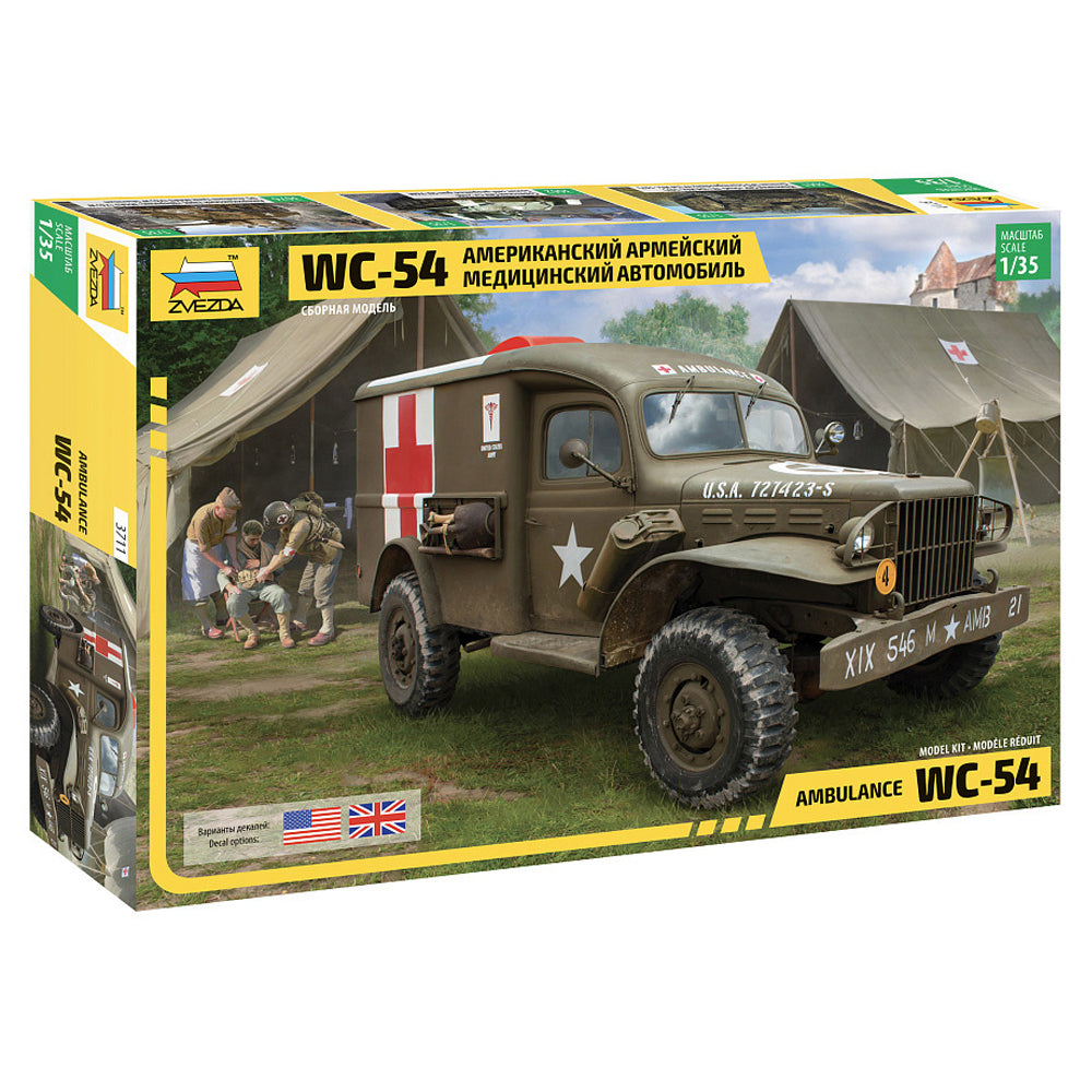 Zvezda 3711 Dodge WC-54 Ambulance 1:35 Model Kit