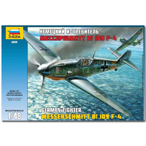ZVEZDA 4806 Messerschmitt Bf-109 F4 1:48 Aircraft Model Kit