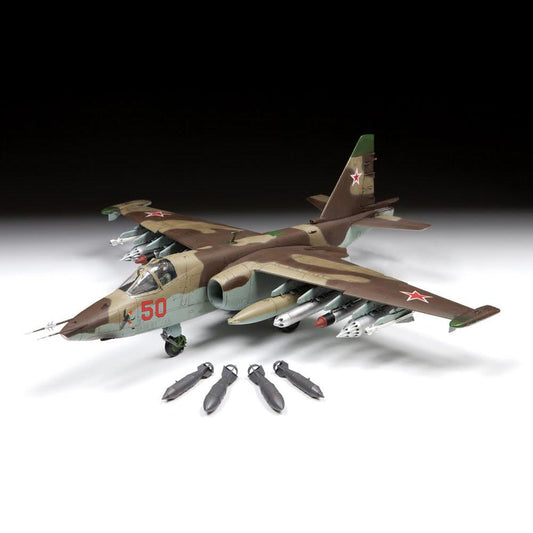 Zvezda 4807 Sukhoi SU-25 Frogfoot Soviet Attack Aircraft 1:48 Plastic Model Kit