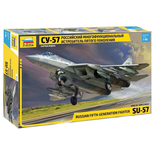 Zvezda 4824 Sukhoi  SU-57 Russian 5th Gen. Fighter 1:48 Plastic Model Kit