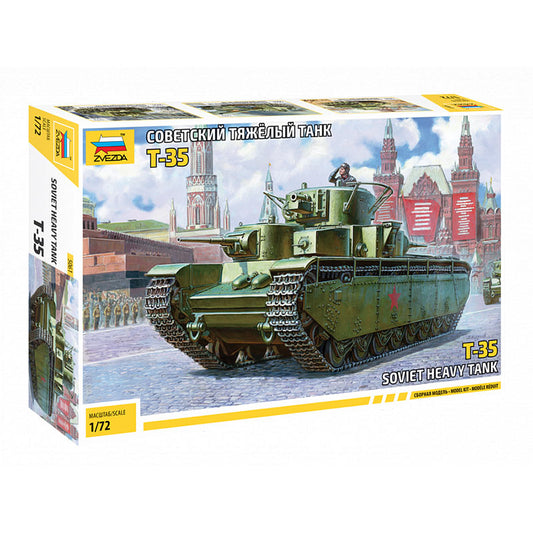 ZVEZDA 5061 Soviet Heavy Tank T-35 1:72 Tank Model Kit