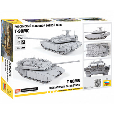 Zvezda 5065 T-90MS Russian Main Battle Tank 1:72 Model Tank Kit