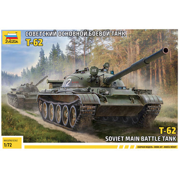Zvezda 5077 T-62 Tank 1:72 Model Kit