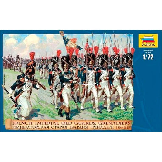 Zvezda 8030 French Imperial Old Guards Grenadiers 1:72 Figures Model Kit