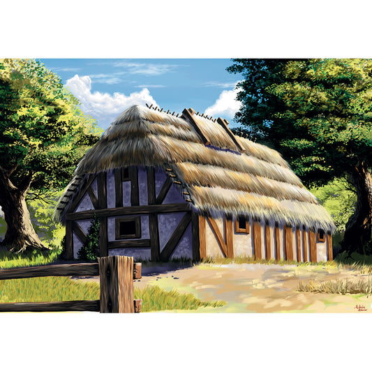 Zvezda 8532 European Thatched House (RR) 1:72 Model Kit