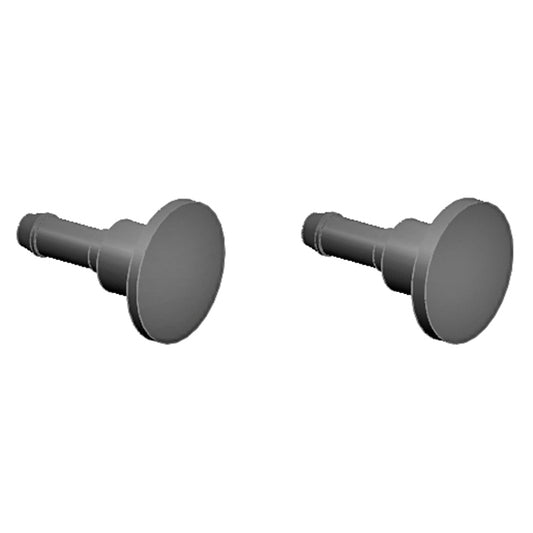 Liliput L939881 Plunger Buffer Set Black Round 2xplane 2xconvex HO Gauge